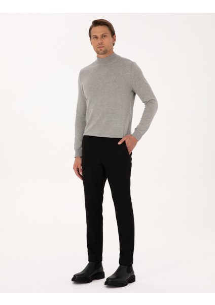 Erkek Siyah Slim Fit Kanvas Pantolon 50310911-VR046 modelleri