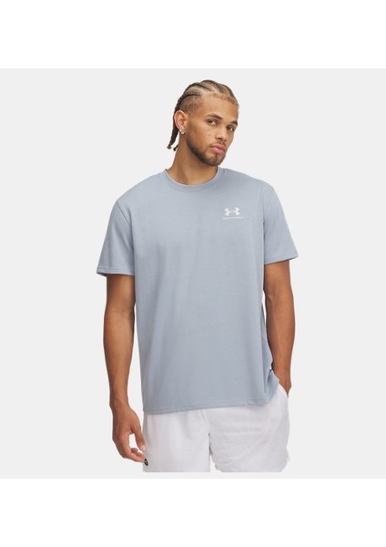 Erkek Ua Logo Emb Heavyweight Kısa Kollu T-Shirt 1373997-465