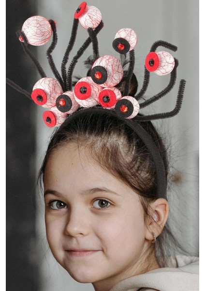 Halloween Kanlı Gözler Korkunç Parti Tacı