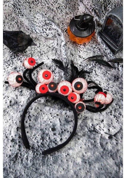 Halloween Kanlı Gözler Korkunç Parti Tacı modelleri