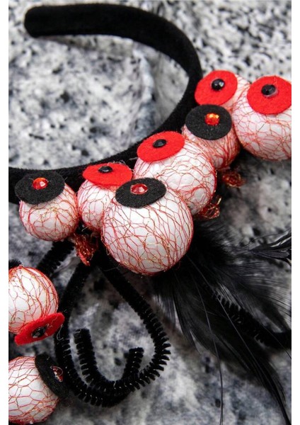 Halloween Kanlı Gözler Korkunç Parti Tacı indirimleri