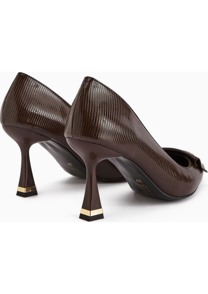 Saja Kahve Tokalı Kadın Topuklu Ayakkabı indirimleri