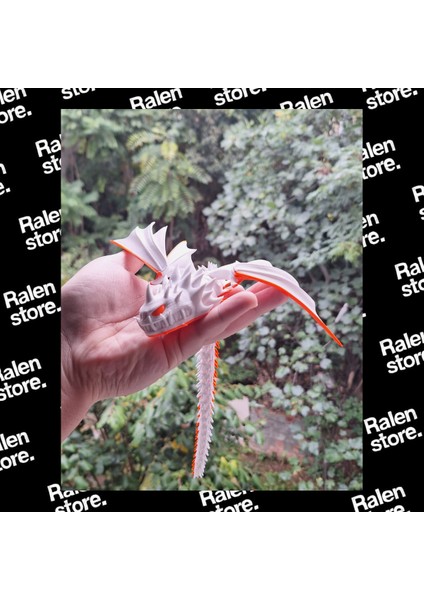 Ejderhanı Nasıl Eğitirsin Deathgripper Figür | 20CM | Beyaz ( Yüksek Kalite 3D Baskı Pla ) indirimleri