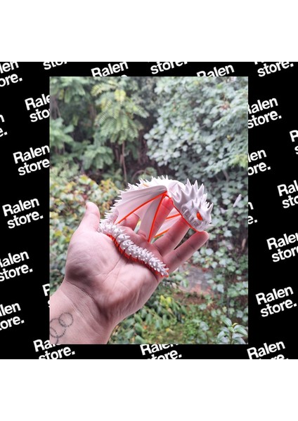 Ejderhanı Nasıl Eğitirsin Deathgripper Figür | 20CM | Beyaz ( Yüksek Kalite 3D Baskı Pla )