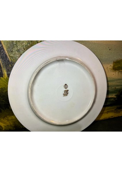 Fransız Limoges El Boyama Porselen Tabak 19 cm Çapında - IOJDF0745