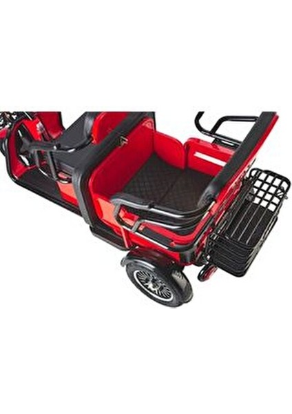 Elit 940 Elektrikli Moped 60V 24Ah Batarya ile 200 KG Taşıma Kapasitesi 3 Tekerlekli Kırmızı modelleri