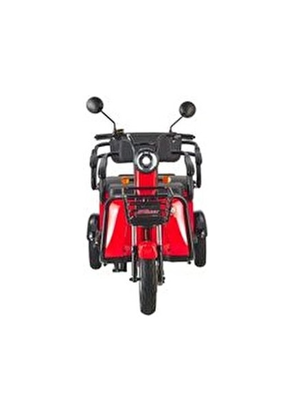 Elit 940 Elektrikli Moped 60V 24Ah Batarya ile 200 KG Taşıma Kapasitesi 3 Tekerlekli Kırmızı indirimleri