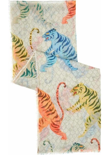 Kaplan Desenli Şal Standart Renk Y1984227_089