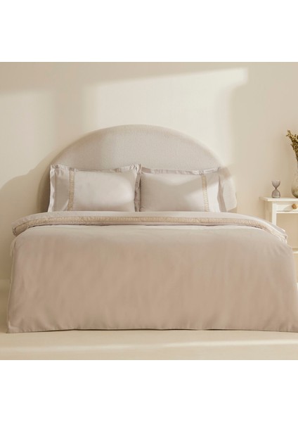 Lumi %100 Pamuk Saten Çift Kişilik Saten Nevresim Takımı Taş