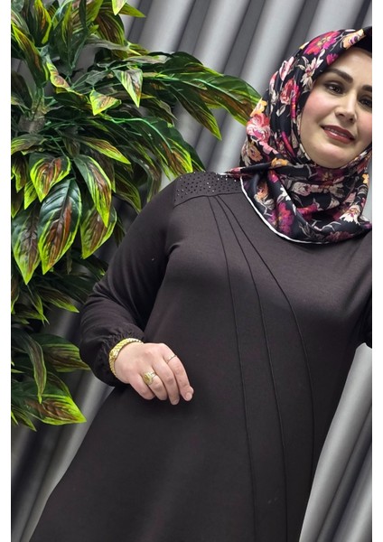 Kadın Tesettür Giyim Büyük Beden Şeyda Elbise modelleri