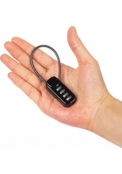 19 mm 4 Haneli Sıfırlanabilir 13,5 cm Dolap Bagaj Çanta Kilidi Asma Kilit CIN967 fiyatları