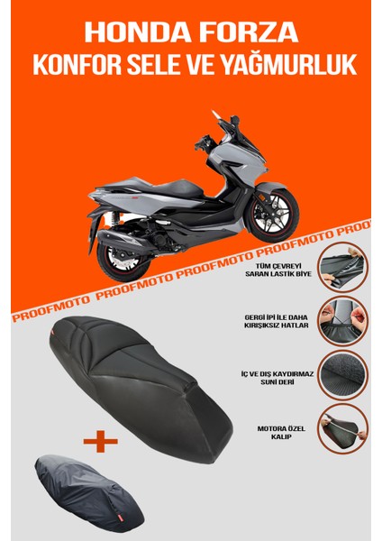 Honda Forza 250 Konfor Sele ve Yağmurluk Kılıf