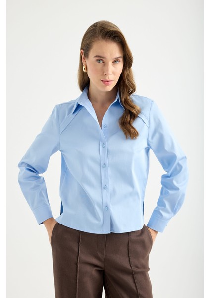 Organik Pamuklu, Dikiş Detaylı Gömlek fiyatları