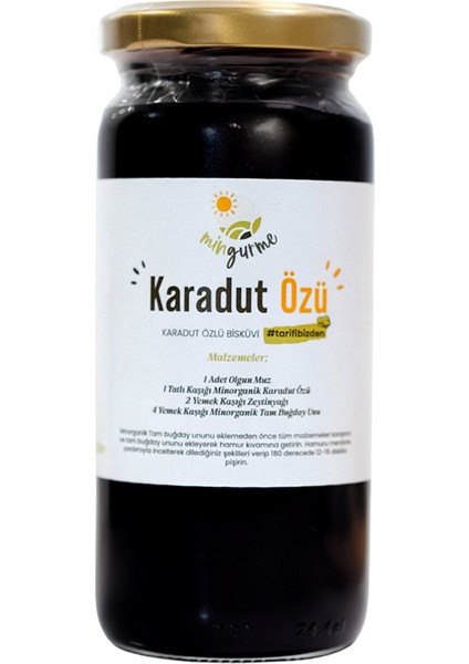 Karadut Özü - %100 Karaduttan Soğuk Sıkım Yöntemiyle Elde Edilmiştir, İlave Şekersiz, Katkısız