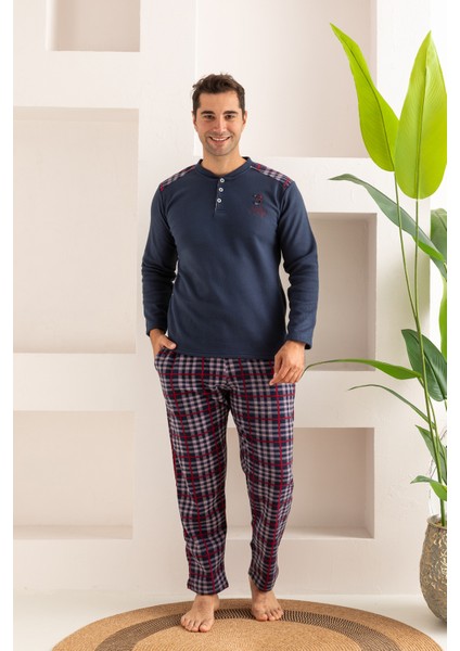 Ni̇sanca Nisanca 3 Renk Kışlık Erkek Polar Pijama Takımı