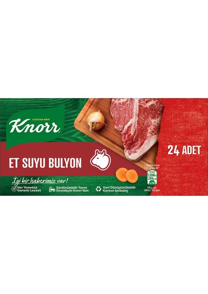 Tavuk ve Et Suyu Bulyon 24 Adet 240 gr 4 Lü Karma Paket fiyatları