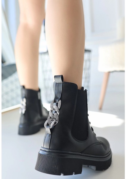 Harte Siyah Cilt Bağcıklı Bot modelleri