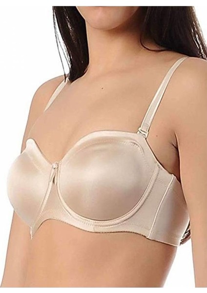 Yeni Inci 3 Renk Balenli Minimiser Straplez Toparlayıcı Sütyen SETI-1680 fırsatları