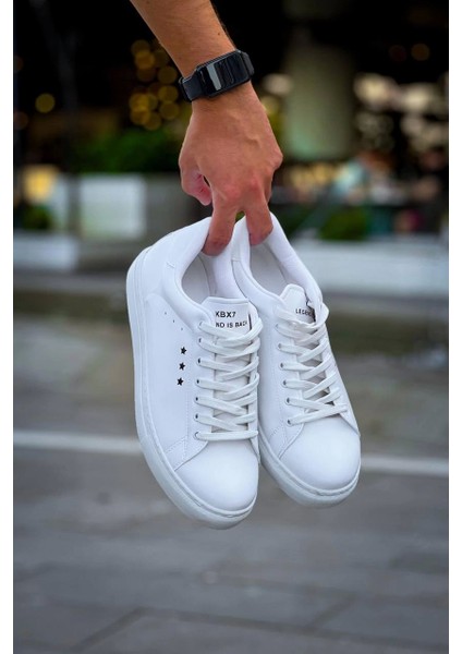 Kb-X7 Kuback Beyaz Yüksek Taban Bağcıklı Günlük Erkek Ayakkabı modelleri