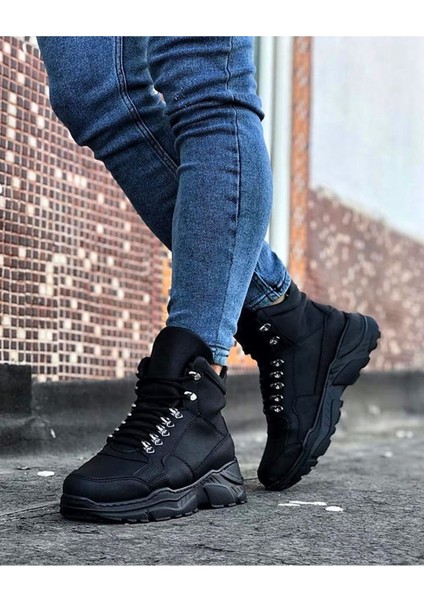 Kömür Renk Uzun Bağcıklı Bot fiyatları