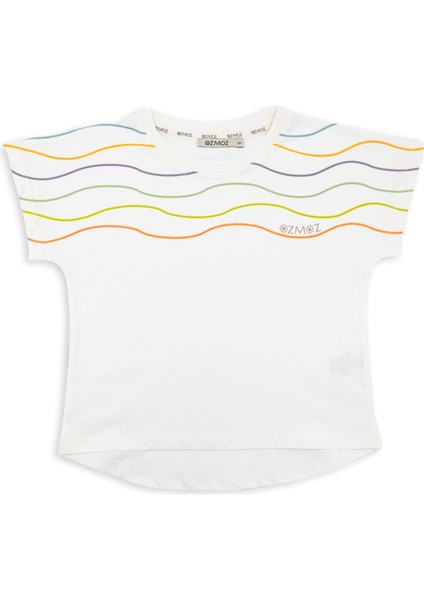 Organik Beyaz Baskılı Yazlık Kız Çocuk Tshirt fiyatları