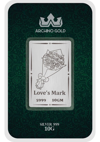 Aşk ve Çiçek Motifleri ile Büyüleyici Tasarıma Sahip Hediyeye Özel 10 Gram 999 Ayar Gümüş KÜLÇESI-688 fiyatları