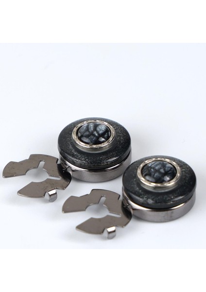 Füme Renk Desenli Geçme Klipsli Kol Düğmesi - M1128