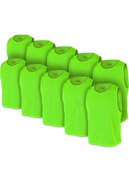 Antrenman Yeleği Fileli Yeşil Küçük Boy - Bib 10 lu