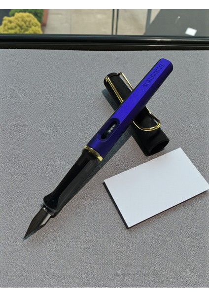 Chren 3920 Klasik Dolma Kalem, Mat Metalik Gövde, Altın Detaylı