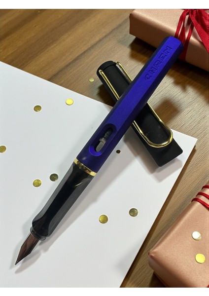 Chren 3920 Klasik Dolma Kalem, Mat Metalik Gövde, Altın Detaylı modelleri