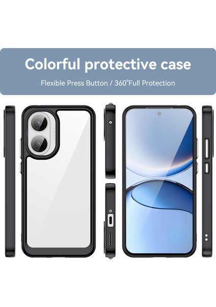 Xiaomi Poco F7 Kılıf, Şeffaf Tasarımlı Darbeye Dayanıklı Telefon Kılıfı, Tampon Hibrit Şeffaf Kapak Xiaomi Poco F7 (Yurt Dışından) modelleri