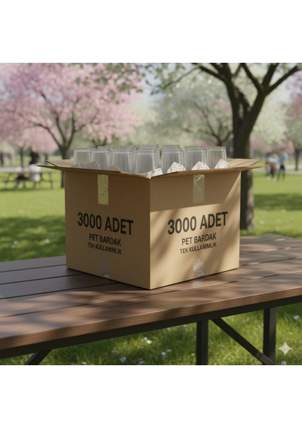 1000 Adet Plastik Pet Bardak Gramajlı Sağlam & Dayanıklı Tek Kullanımlık Soğuk ve Sıcak Meşrubat Bardağı modelleri