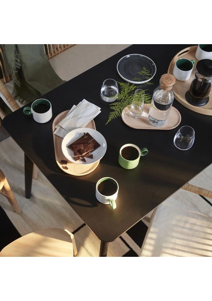 Lısabo Mutfak Masası Siyah 140 x 78 cm 4 Kişilik fırsatları