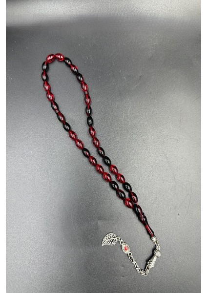 Siyah Kırmızı Ateş Kehribar Tespih indirimleri