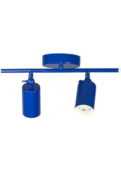 Spoti 2'li Mavi Renk (Gün Işığı) Modern Tasarım Cafe - Mutfak - Banyo Spot Ledli Sıralı Avize fırsatları