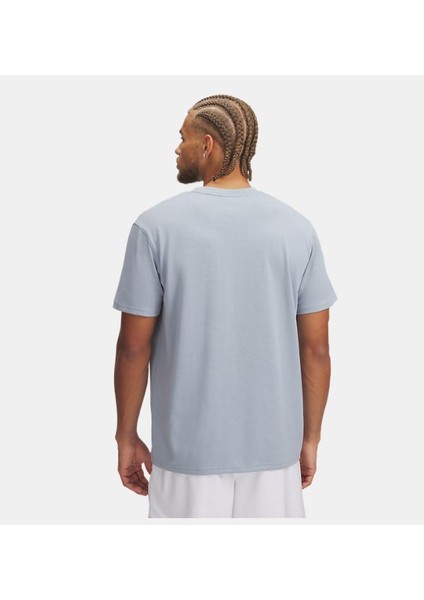 Erkek Ua Logo Emb Heavyweight Kısa Kollu T-Shirt 1373997-465 fiyatları