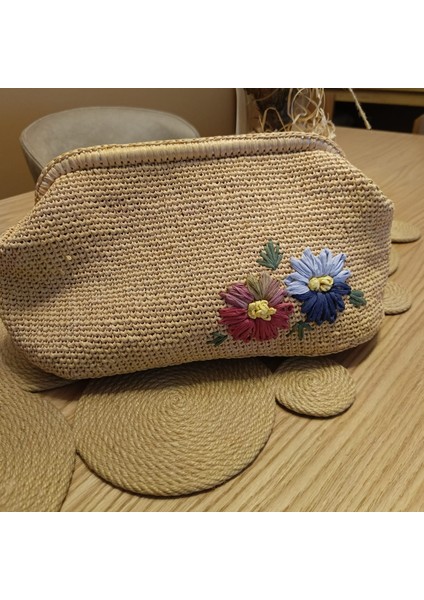 El Çantası Gizli Burs Hasır Örgü