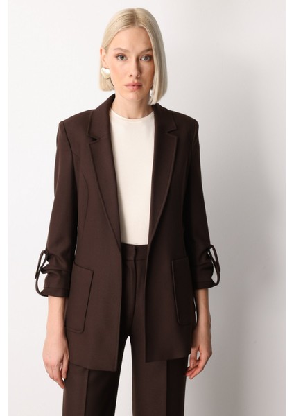 Kolu Apoletli Torba Cepli Ceket Kahve 05057