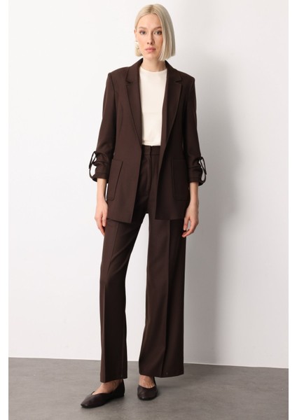 Kolu Apoletli Torba Cepli Ceket Kahve 05057 fiyatları