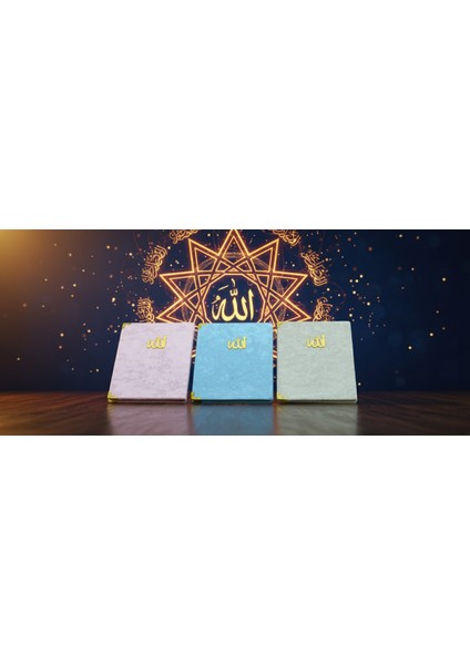 Kadife Kapaklı 3 Adet Yasini Şerif ve Dualar Seti (12,5X16,5CM) S2 fırsatları