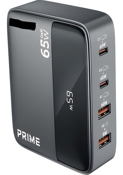 65W Gan 3A 4 Portlu 1,5 Metre Uzatma Kablolu USB + Type-C Çoklayıcı Masaüstü Şarj Cihazı indirimleri