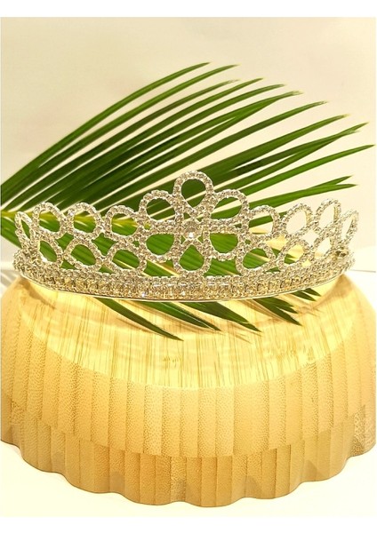 Taşlı Lüks Tasarım Gelin Taçı