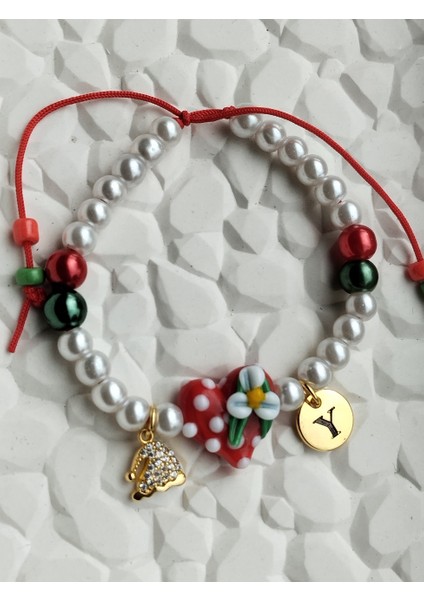 Yılbaşı Temalı Cam Murano, Yeni Yıl Şapkası Detaylı Bileklik fiyatları