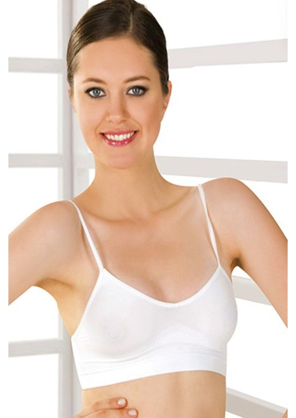 Beyaz Lcralı Büstiyer Sütyen Korse