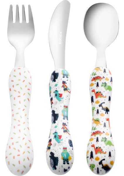 Rex 3 Parça Çocuk Çatal Kaşık Bıçak Mama Seti modelleri