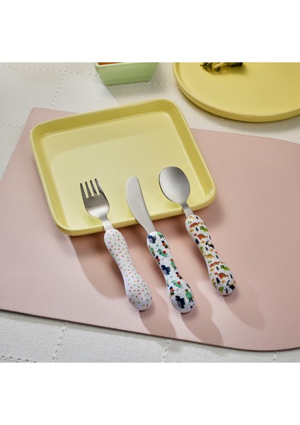 Rex 3 Parça Çocuk Çatal Kaşık Bıçak Mama Seti fırsatları