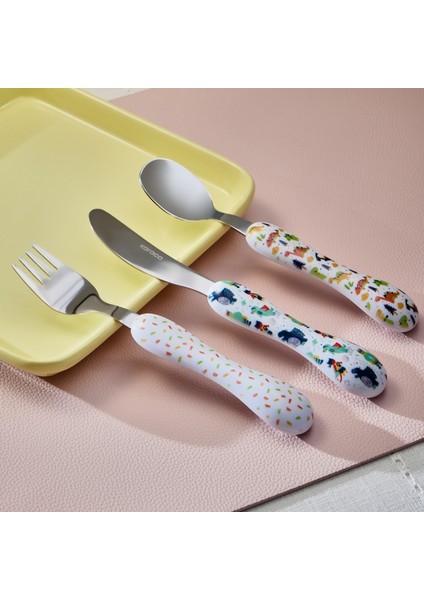 Rex 3 Parça Çocuk Çatal Kaşık Bıçak Mama Seti indirimleri
