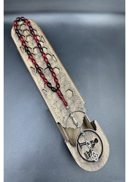 Siyah Kırmızı Ateş Kehribar Tespih indirimleri