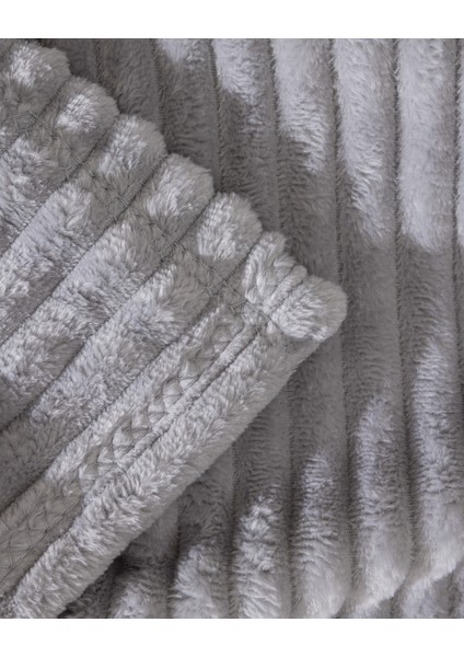 Corbeau Çift Kişilik Welsoft Düz Battaniye - Gri indirimleri