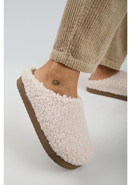 (Orlina) Kadın Tedy Sabo Platform Bej Terlik indirimleri